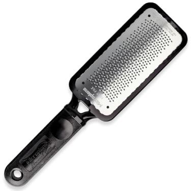 Imagem de Microplane Raspador de lixa de pé colossal – a cana original de aço inoxidável, removedor de pele morta/calos para pés, esfoliante suave para os pés, ferramentas de pedicure para cuidados com os pés