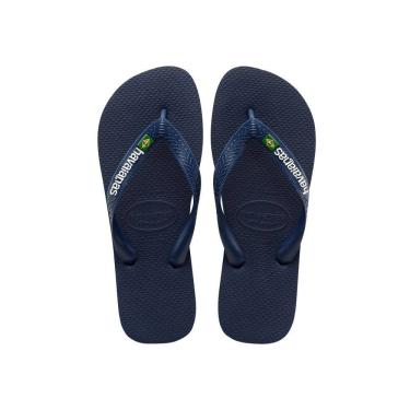 Imagem de Chinelo Dedo Unissex Casual Clássico Borracha Havaianas Brasil Logo