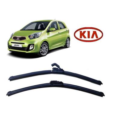 Imagem de Par De Palhetas Limpador de Parabrisa Dianteiro Kia Picanto - TECH ONE