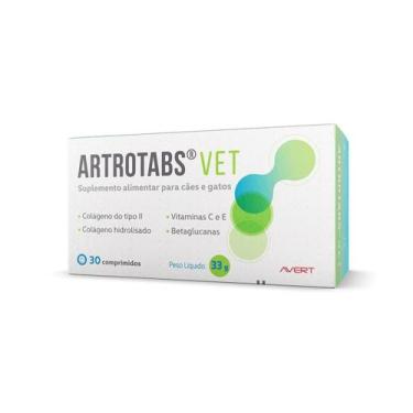 Imagem de Suplemento Alimentar Artrotabs Vet para Cães e Gatos 30 comp - AVERT