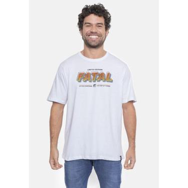 Imagem de Camiseta Fatal Estampada Branca, G