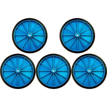 Imagem de Kit C/5 - Roda Carrinho Feira Reforcada Politex