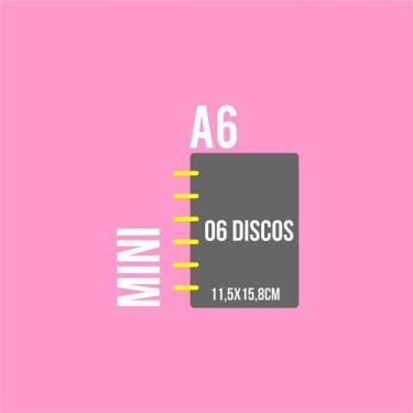 Imagem de Caderno de Disco 10 Matérias Infinito Sistema Inteligente Coleção Pers