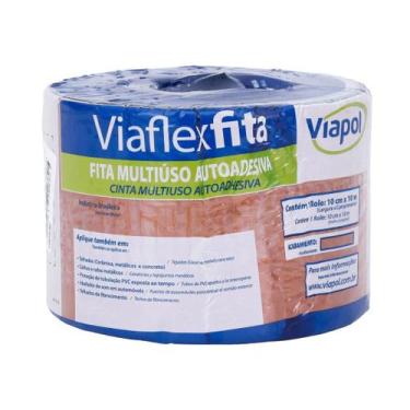 Imagem de Fita Impermeabilizante  Manta Viaflex Cor Telha 10cm X 10mt - Viapol