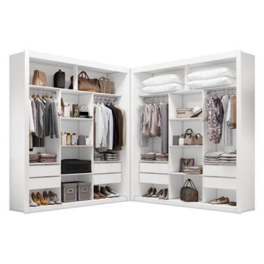 Imagem de Closet Casal Premium 8 Gavetas Amoudi Móveis, Branco