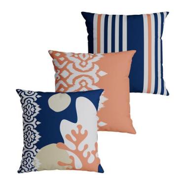 Imagem de Kit 3 Capas de Almofada Decorativa Belchior com Zíper Tecido Especial 