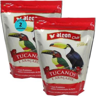 Imagem de Alcon club tucanos e araçaris 450g super premium kit com 2