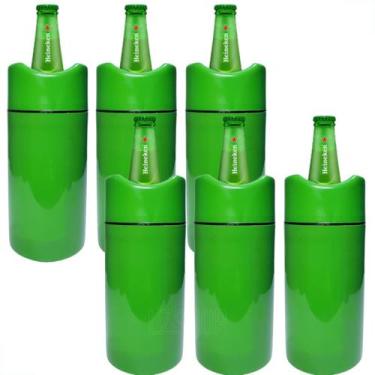 Imagem de Porta Garrafa Térmico 600ml Camisinha Para Cerveja Kit 6 unidades - Lz