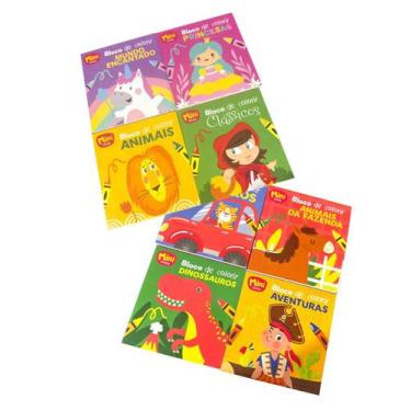 Imagem de Combo 12 Mini Livrinho De Colorir Vários Temas Infantil - Todo Livro