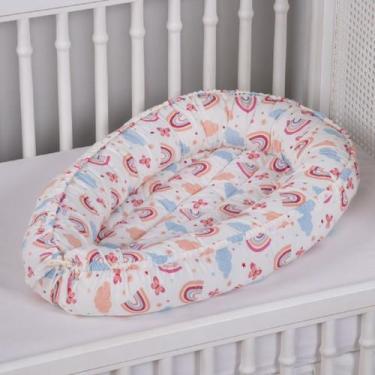 Imagem de Ninho Redutor De Berço Matelado Algodão Estampado - Monzilo Baby Kids,