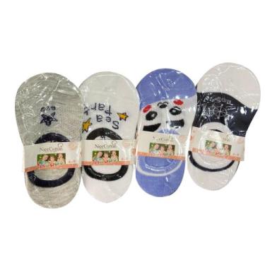 Imagem de Kit 05 Pares Meia Sapatilha Infantil Menino Algodão Purk Kids Brinceir