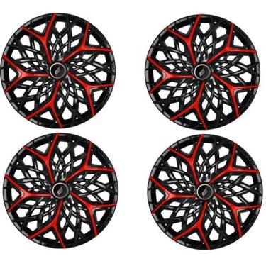Imagem de Jogo 4 Calota Aro 14 Moove Red Para Hb20 Plus Sedan - Elitte Motors
