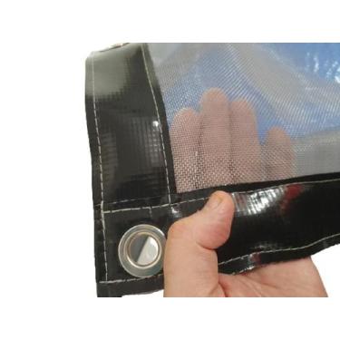 Imagem de Lona Tela Proteção Caminhão Caçambas 5,50 X 2,50 Preto - Roma, Cinza