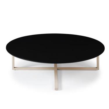 Imagem de Mesa Centro Papoula em Aço Carbono Dourado - Drop mobiliário