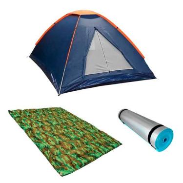 Imagem de Kit Barraca Panda 2P + Colchonete Casal + Isolante Térmico - Nautika
