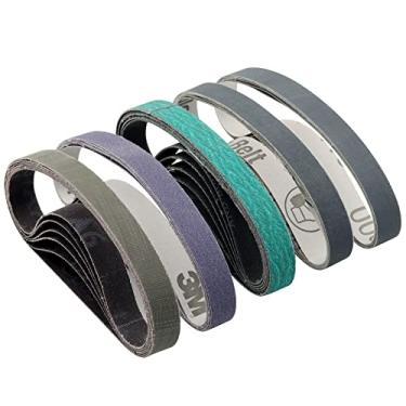 Imagem de 30 correias afiadoras de facas de 1/5.1 cm x 30.5 cm para afiador de facas e ferramentas oficiais (WSKTS & WSKTS-KT/MK.1 e MK.2), 120/240/600/1000/2500 Corse/Médio/Fino Cinto de afiar facas sortidas