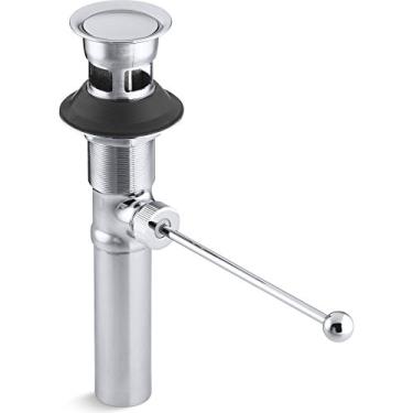 Imagem de KOHLER K-7114-A-CP Premier Dreno pop-up, exposto, com transbordamento, cromo polido