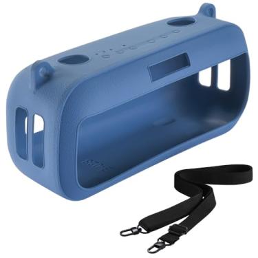 Imagem de Capa de silicone compatível com o novo alto-falante portátil Bose SoundLink Max (Blue Dusk)