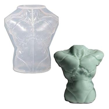 Imagem de Tone Fun Moldes de silicone heteromórficos em forma de corpo humano para fazer velas, resina, velas de aromaterapia, sabonete de cera artesanal, decoração de casa, artesanato