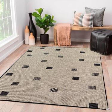 Imagem de Tapete Sisal Moldura 200x150 Simples Antiderrapante - Lancer, Bege