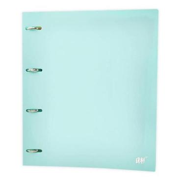 Imagem de Fichário Caderno Argolado A4 Yes Tons Pastel + 96Fls, Azul Pastel