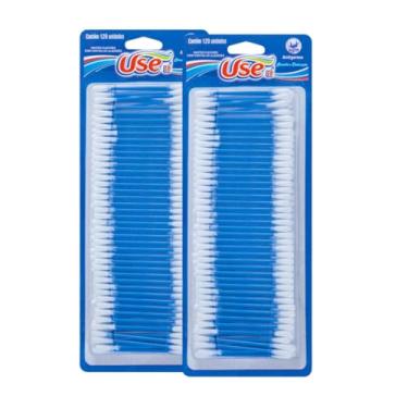 Imagem de Kit com 2 Unidades Cotonetes Use It Hastes Flexíveis Pontas Algodão Use It 240