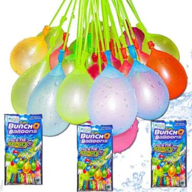 Imagem de Kit bexiga para encher de água balões coloridos Com conector - shorun,