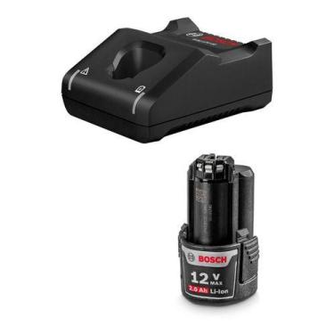 Imagem de Kit Carregador Baterias Bosch Gal 12v-40 e Bateria 12v 2ah