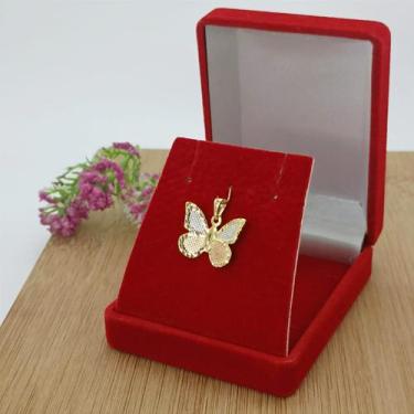 Imagem de Pingente Banhado A Ouro De Borboleta Trabalhada Bijou Art