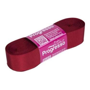 Imagem de Fita Gorgurão Progresso 22mm nº5 - 10m Cor 389 Vinho - 01 unidade - Fi