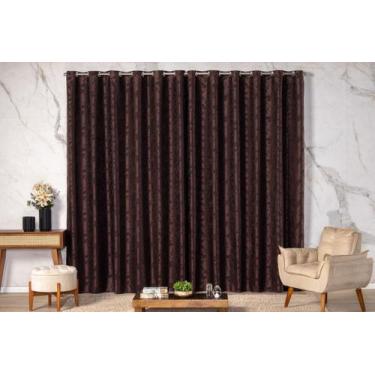 Imagem de Cortina Blackout 3,00m x 2,70m Estampada Floral Janela Corta Luz com I