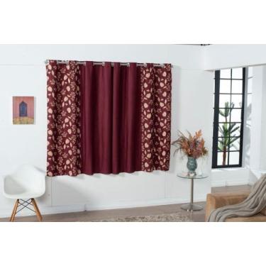 Imagem de Cortina Antônia Lisa/Estampada Semi-Blackout 2,80m x 1,70m Janela 100%