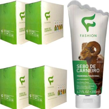 Imagem de Creme Hidratante Tradicional Fashion Sebo de Carneiro Bisnaga 200ml Ki
