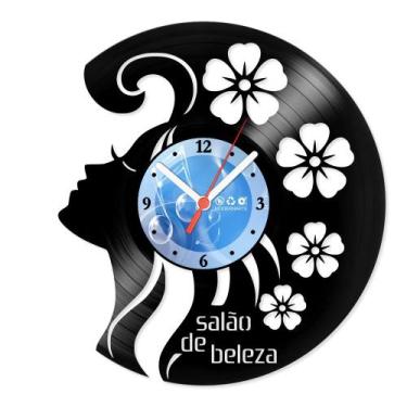 Imagem de Relógio De Parede Disco Vinil Comercial - Salão de Beleza 2 - VCM-028 