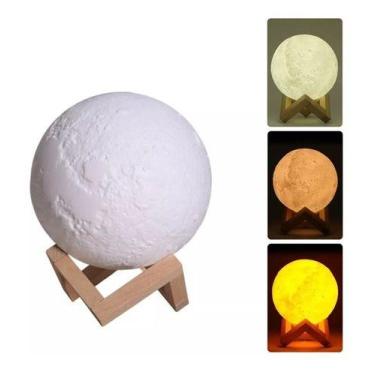 Imagem de Lâmpada De Lua Lunar Ar Humidificador Do Ar 3d Do Led Uso D - Mr Venda