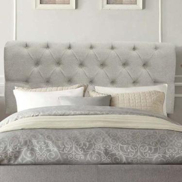 Imagem de Painel Estofada Paris 195cm King Size Para Cama Box Quarto Linho Bege 