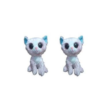 Imagem de Kit C/2x Brinquedo de Pelúcia Gato Rosa - Ty Rara
