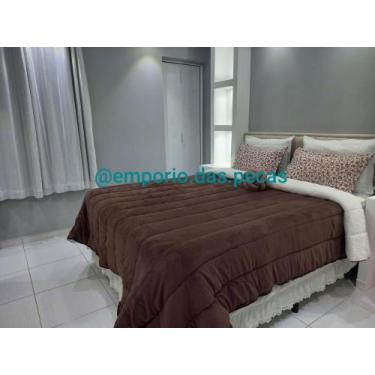 Imagem de Coberdrom de Sherpa Pele de Carneiro Queen Marrom - Têxtil Casa