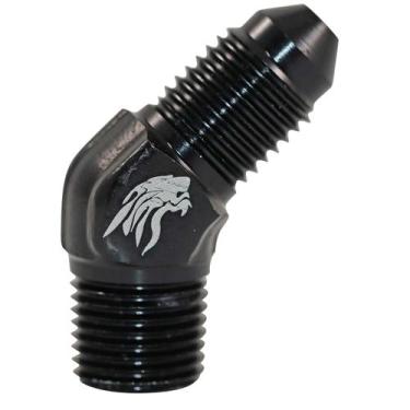 Imagem de Niple Aeroquip 45 Graus Preto 1/8NPT x 3AN - Cód.8341 - ASLLAN