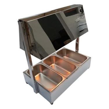 Imagem de Aquecedor De Batata, Polenta, Frituras Com 3 Cuba 1/3x100 - Magfryer I