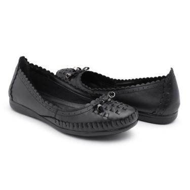 Imagem de Sapatilha Preto Ortopédica Confort (JO1937) - Mena Infinity, Preto, 37