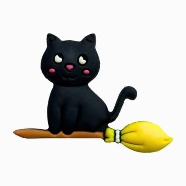 Imagem de Kit 50 Peças aplique Emborrachado Gato da Bruxinha - RAE