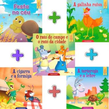 Imagem de Coleção Fábulas: Tartaruga E A Lebre + Cigarra e a Formiga + Festa no 
