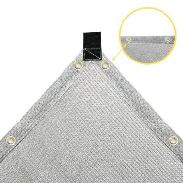 Imagem de Tela Lona Cinza Cobertura Pergolado Sombrite 90% 4x4 - AZUL VERDE GARD