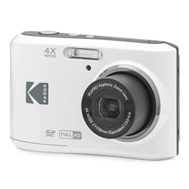 Imagem de KODAK Câmera digital PIXPRO Zoom FZ45-WH de 16 MP com zoom óptico de 4X, ângulo amplo de 27 mm e tela LCD de 2,7 polegadas (branca)