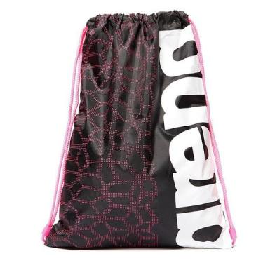 Imagem de Bolsa de Natação Saco Fast Swimbag Arena, Preto, Rosa