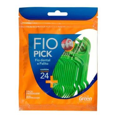 Imagem de Fio Pick - Fio Dental e Palito - Pack 24 Unidades - Green