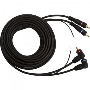 Imagem de Cabo 2 Rca Macho + Terra X 3 Rca 90o Macho + Terra 1,5m Cbrc0006 Preto Storm