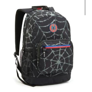 Imagem de Mochila Juvenil Infantil Spider Man Homen Aranha Preto Seanite - Utili