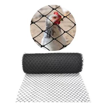 Imagem de Tela Plástica Multiuso Reforçada Galinheiro Proteção 1x15 - LAHUMAN